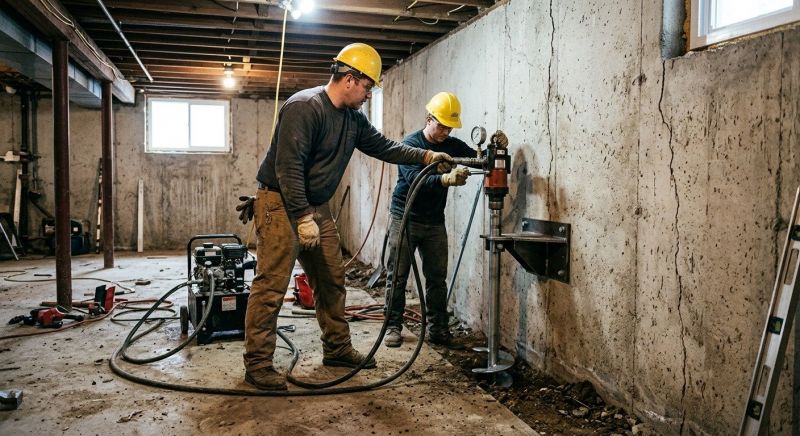 Basement Stabilization in Azle, TX