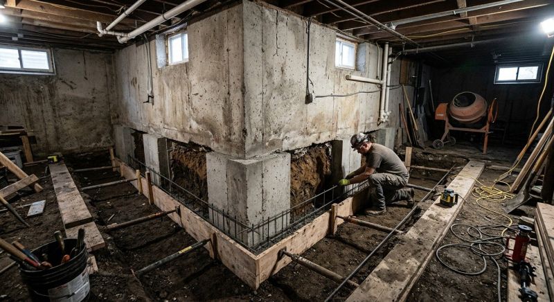 Basement Underpinning in Azle, TX