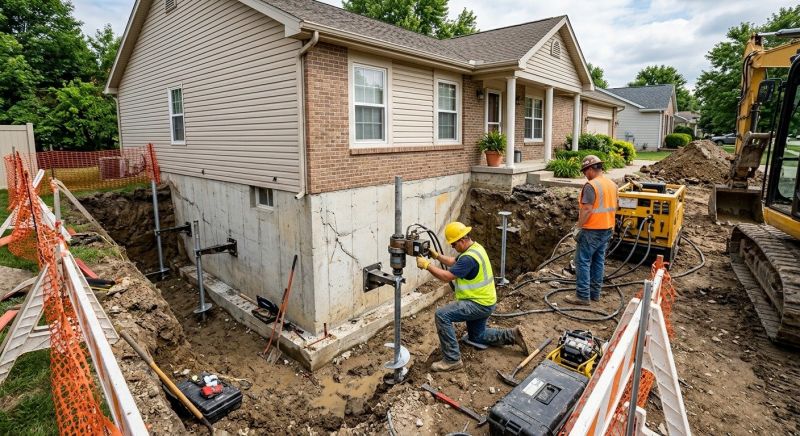Building Foundation Repair in Haltom City, TX