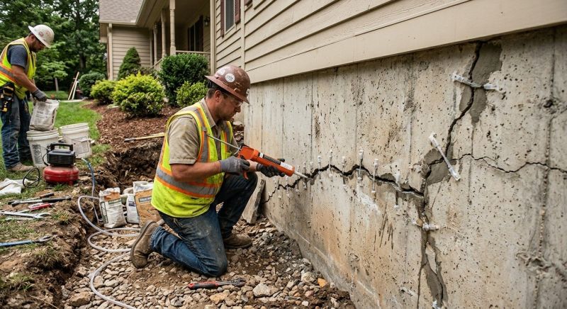 Cracked Foundation Repair in Colleyville, TX