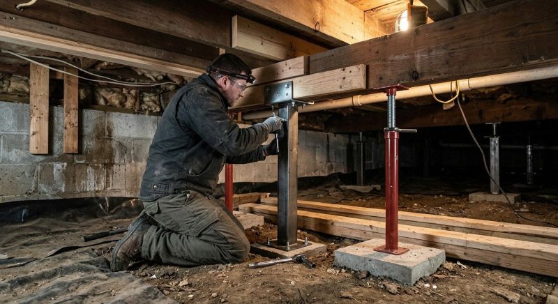 Crawlspace Structural Repair in Azle, TX
