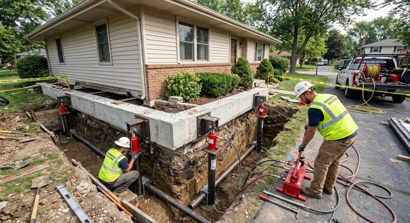 Foundation Jacking in Paradise, TX