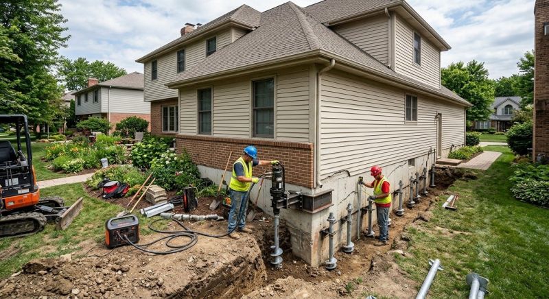 Helical Piers Installation in Azle, TX