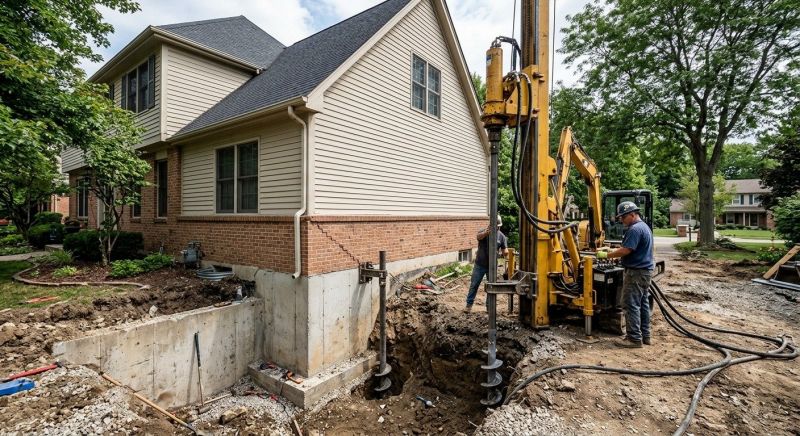 Helical Piers Installation in Azle, TX