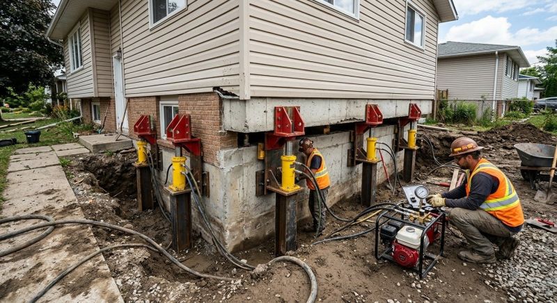 Sinking Foundation Lifting in Azle, TX